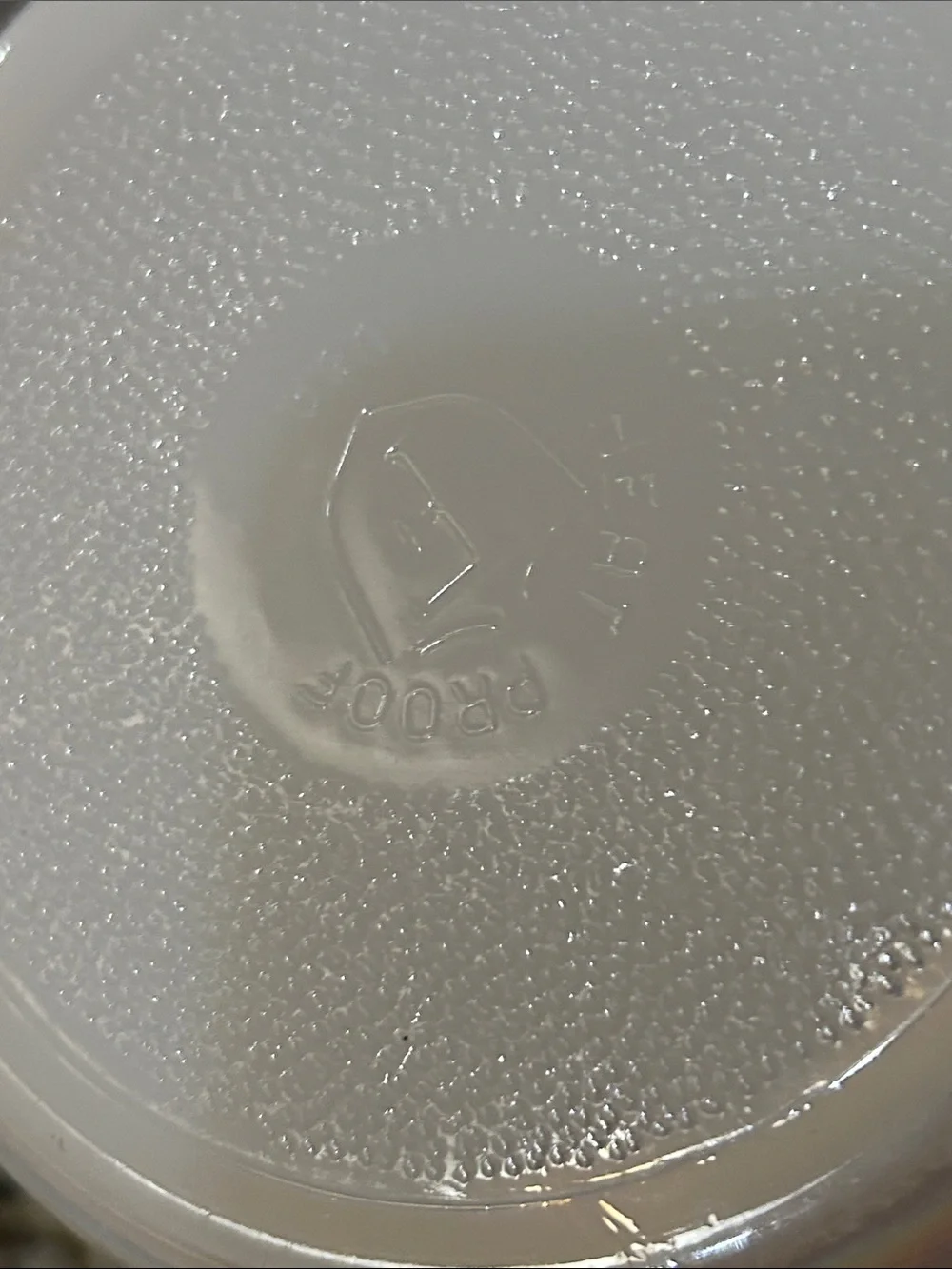 Vintage Federal Moonglow Iridescent White Ceramic Serving Bowl